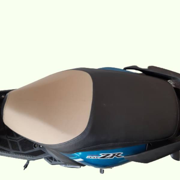 blackjackseats Premium Quality Design Seat Cover For Yamaha Ray ZR Beige & Black Single Bike Seat Cover For Yamaha Ray ZR
