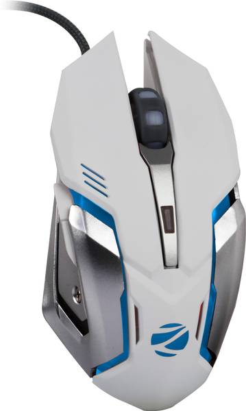 ZEBRONICS Zeb- Transformer- M Wired Optical  Gaming Mouse  (USB 3.0, White)
