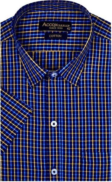 ACCOX Men Checkered Formal Multicolor Shirt