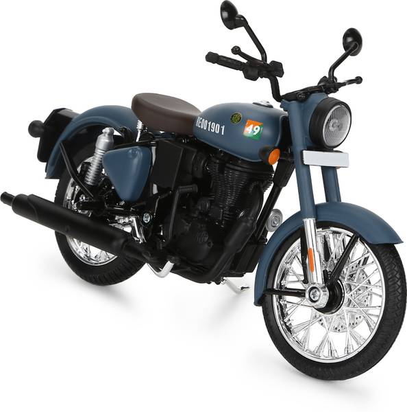 ROYAL ENFIELD Classic 350 Scale Model Airborne Blue Car Hanging Ornament