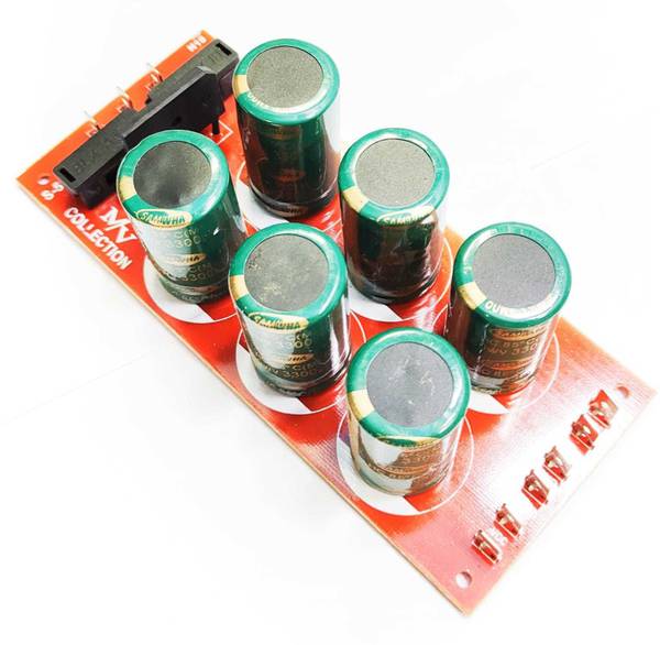 M V COLLECTION AC DC 6 CAPACITOR CONVERTER WITH SHORT CIRCUIT PROTECTION BOARD FOR AMPLIFIERS Electronic Components Electronic Hobby Kit