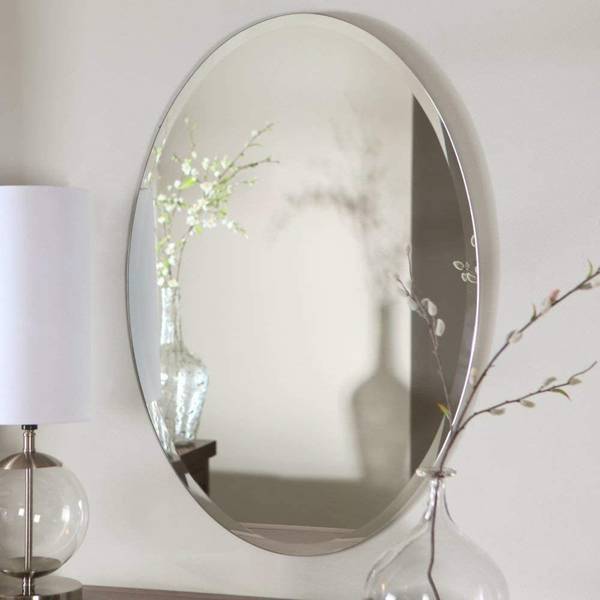 Neegaranth enterprise 30 cm Oval Shape Flexible Mirror Glow in the Dark Sticker