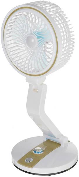 CITRODA High Speed Cooling Mini USB Fan Rechargeable Fan for Kids Bedroom Kitchen Home Underlight 2 Blade Table Fan