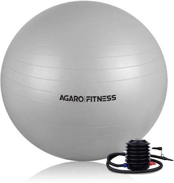 AGARO GB2721, Anti-Burst Yoga and Gym Exercise With Foot Pump (65cm) Gym Ball