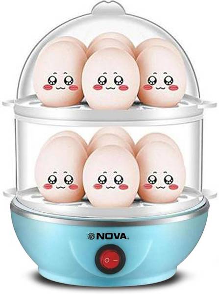 Nova Double Layer Electric Egg Boiler NEC 1532 Egg Cooker  (Blue, 14 Eggs)