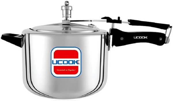 UCOOK By United Ekta Engg. 6.5 Litre Aluminium Inner Lid Non-Induction 6.5 L Pressure Cooker