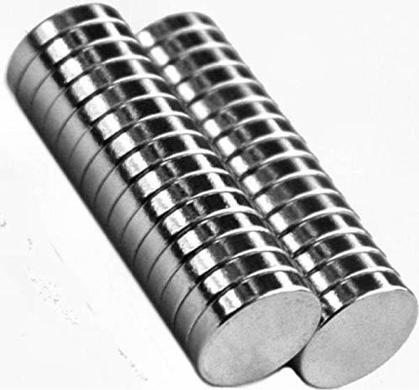 True-Ally 20 Pieces of 10mm x 2mm Neodymium Magnets - N52 Disc magnets - Rare Earth NdfeB Multipurpose Office Magnets, Fridge Magnet, Kitchen Organise...