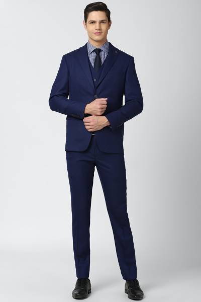 PETER ENGLAND double Breasted Solid Men Suit