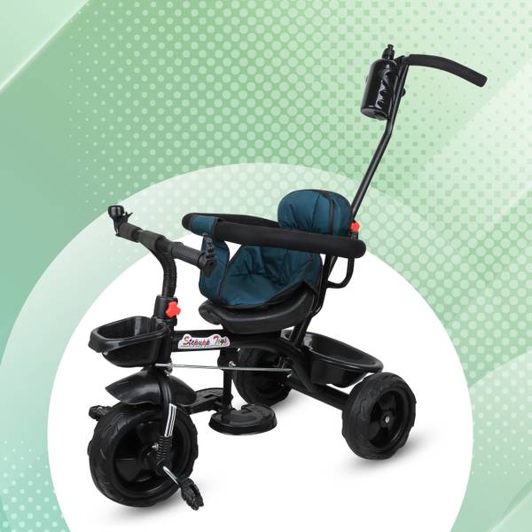 Stepupp Grow TRICYCLE FOR KIDS NEW MODEL ST-04 BLACK ST-04 FOR BABY GIRL AND BOY-06-06 Tricycle