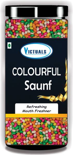 Victuals Colourful Sugar Coated Saunf Mukhwas | SAUNF | Fennel Candy | sweet Mouth Freshener