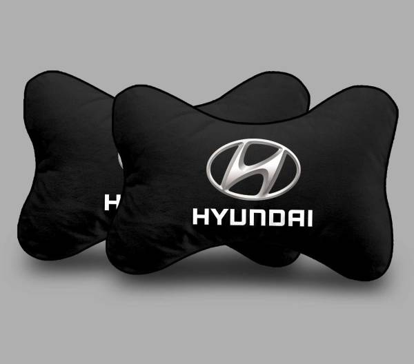 kioni Black Polyester Car Pillow Cushion for Hyundai