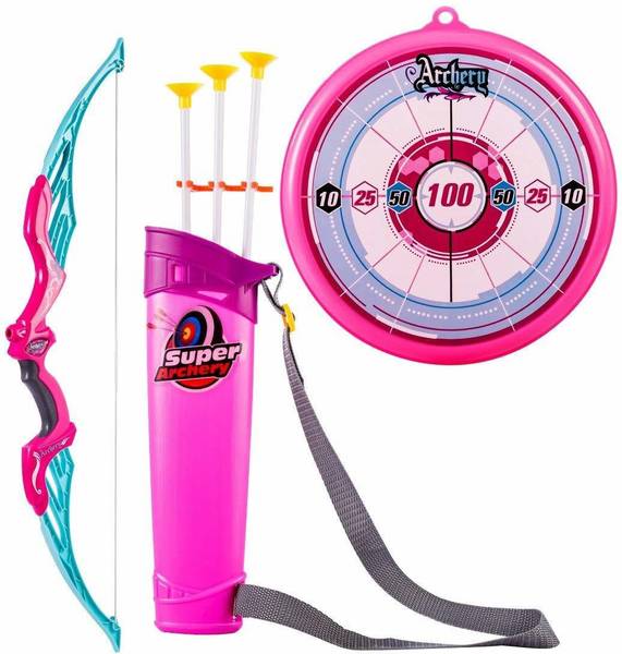 S TOYS HOUSE ARCHERY SET PINK Bows & Arrows