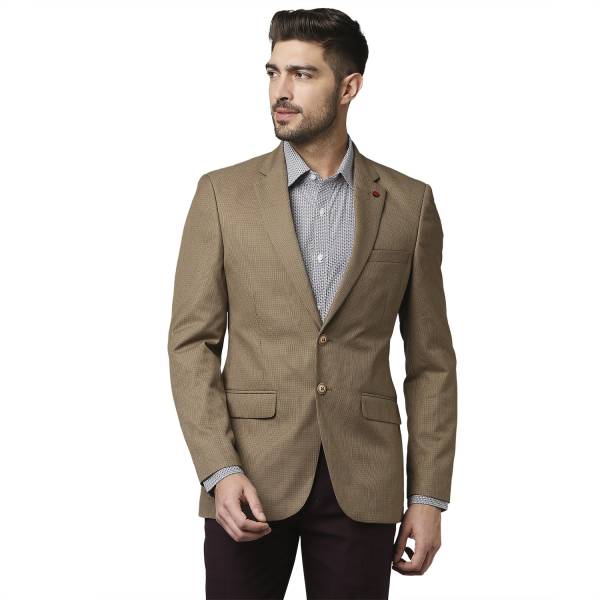 Raymond Checkered Single Breasted Formal Men Blazer