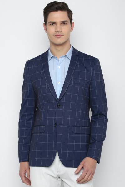 Allen Solly Checkered Single Breasted Casual Men Blazer