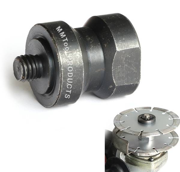 MMTool PRODUCT Nut For 4 Inch Angle Grinder Double Blade Adapter For Diamond Marble Blades
