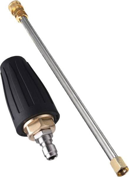JPT Combo Spray Wand/Extension Straight Rod 20" with Turbo Rotating Brass Nozzle For Pressure Washer