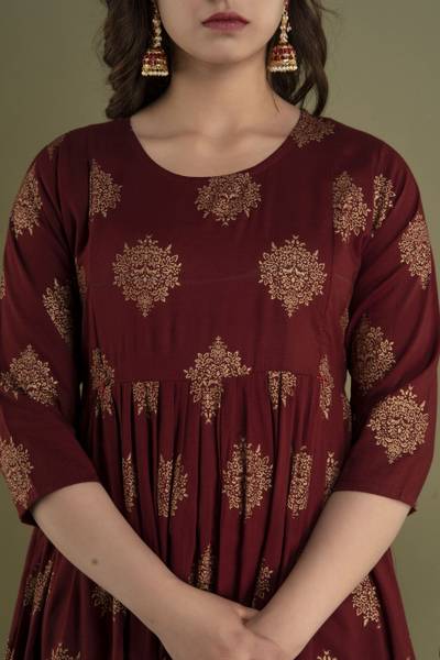 Mialo fashion Women Printed Anarkali Kurta