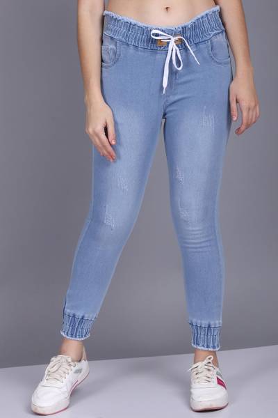 flying girls Jogger Fit Women Light Blue Jeans Price History