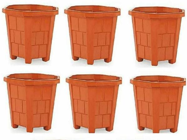 GreenLove New Gardening Plant Containers Gamla Pot Plastic Flower Pot for Terrace Garden Plant Container Set