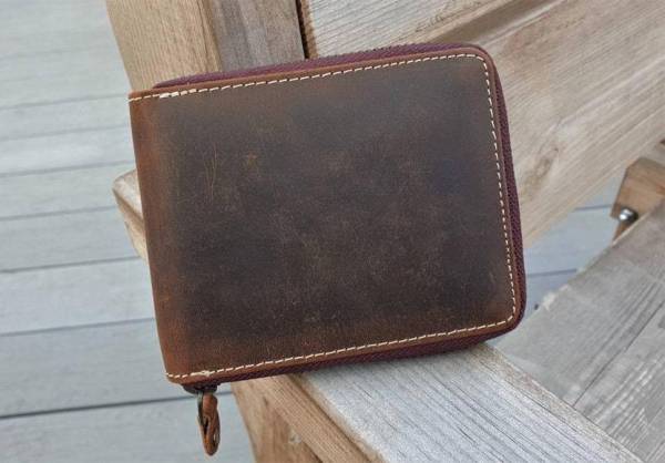 GENUINE LEATHER Men & Women Khaki Genuine Leather Wallet