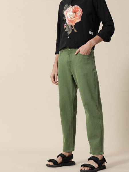 Mr Bowerbird Tapered Fit Men Dark Green Jeans