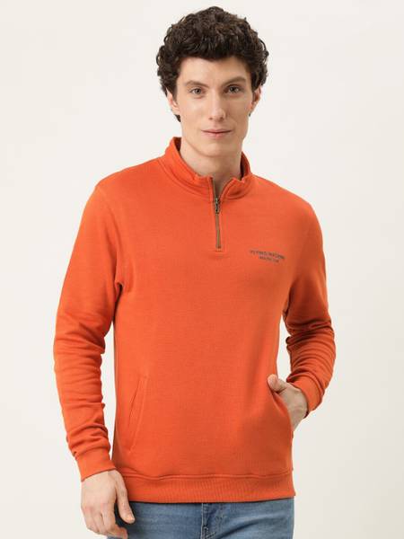 FLYING MACHINE Full Sleeve Solid Men Sweatshirt Price History