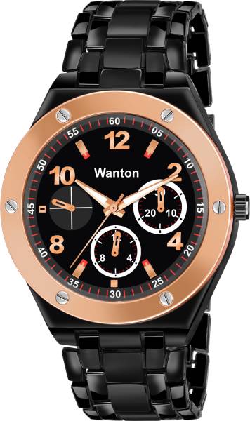 WANTON black color stylish watch for men with new designer dial professional watch Analog Watch - For Men