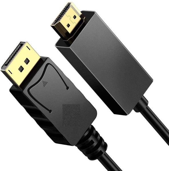 kipek HDMI Cable 1.7 m 4k DP Display Port Male to HDMI Cable