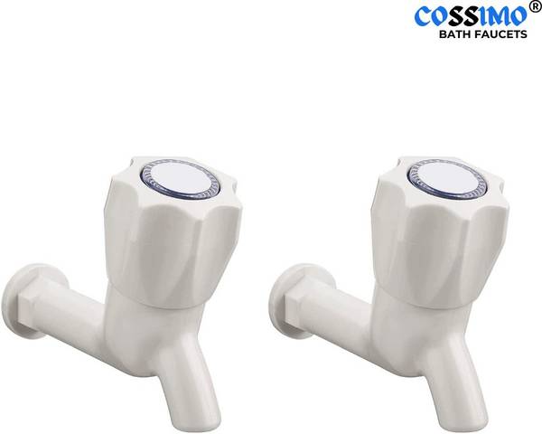 COSSIMO - Pvc Plastic Polo Bib Cock Taps (Pack of 2) CPB-02 Bib Tap Faucet