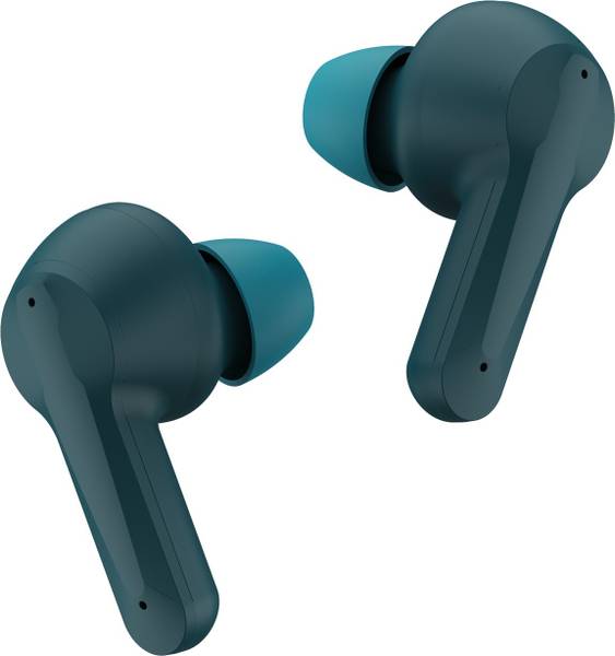 DEFY Gravity Zen with 4 Mics ENC, Low Latency and Brisk Charging Bluetooth Headset  (Dark Cyan, In the Ear)