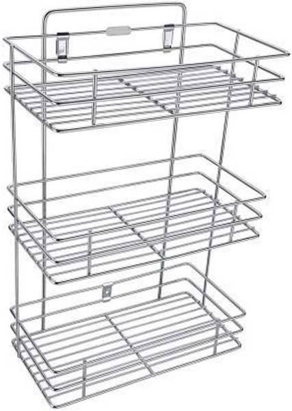 Kombuis Kitchenware Utensil Kitchen Rack Steel Multipurpose Storage Wall Mounted Kitchen Rack Steel Bathroom Shelves