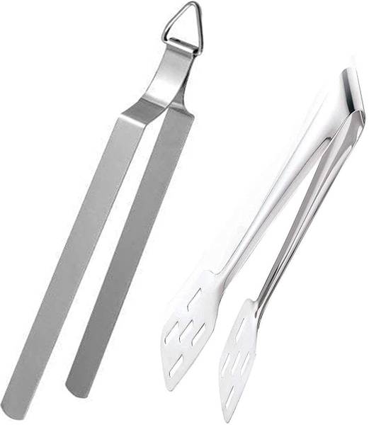 Convay Cooking MOMO Serving and 1 Iron Roti Chimta Tong chapati Holder 21 cm Sandwich, Serving, Ice Pakkad Set