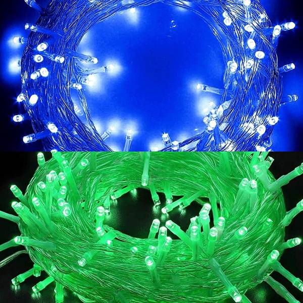 Sameer Enterprises 35 LEDs 14.99 m Blue, Green Rice Lights