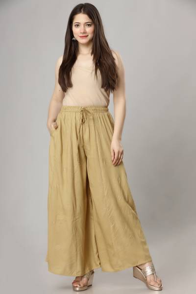 END FASHION Regular Fit Women Beige Trousers