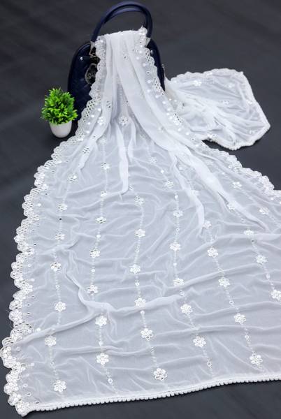 FAB WINDOW Cotton Silk Embroidered Women Dupatta