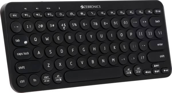 ZEBRONICS ZEB-K5000MW Wireless Multi-device, Compact Design With Scissor Keys Bluetooth Laptop Keyboard
