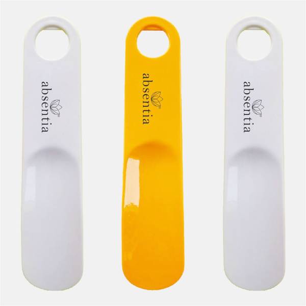 ABSENTIA SHOE HORN, Pack of 3 (WHITE+WHITE+YELLOW) - FOR ALL FOOTWARES / TRAVEL FRIENDLY Shoe Tree