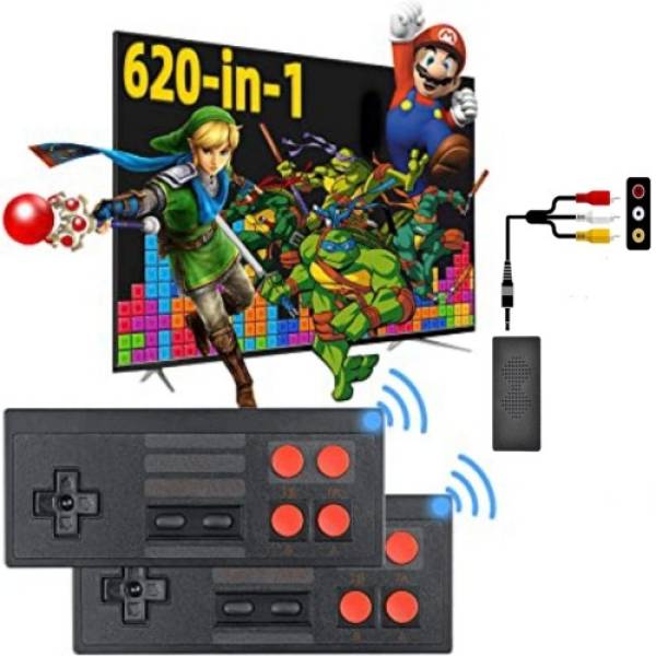 Plug & Play Wireless Video Game (8 bit Retro Built-in Games) for 2 Players Limited Edition