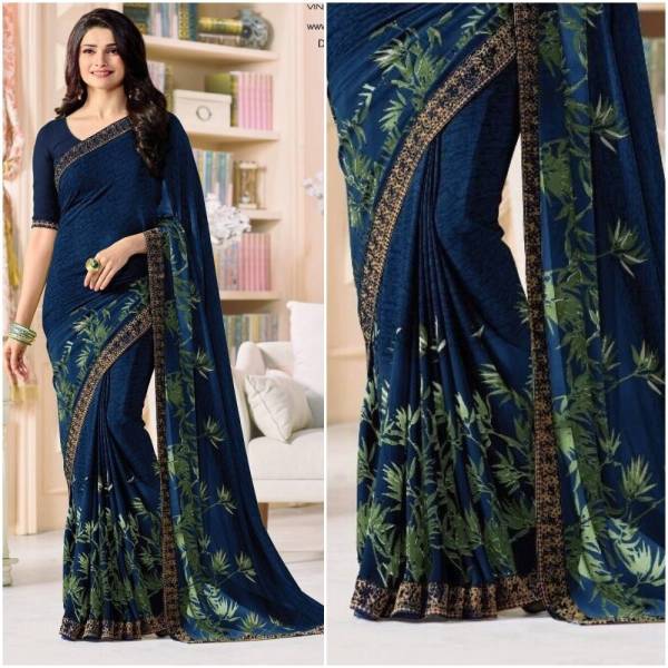 V And V Shop Printed Daily Wear Georgette Saree