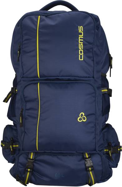 Cosmus Everest Navy 60 Ltrs Rucksack Backpack Bag for Hiking Bag with Shoe Compartment Rucksack - 60 L