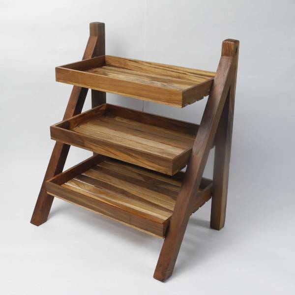 Multi Purpose Rack Small Artiqulate Containers Kitchen Rack Wood Teak Wood Multi-Purpose Rack ...