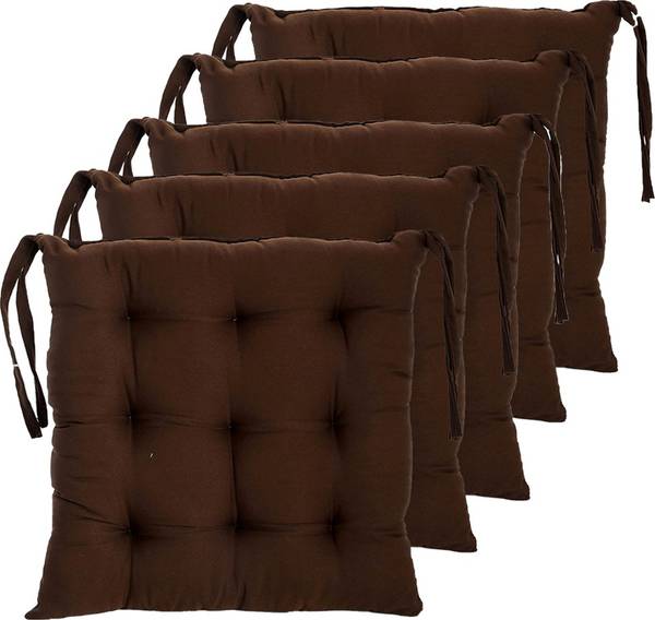 AMAK INC Microfibre Solid Chair Pad Pack of 5