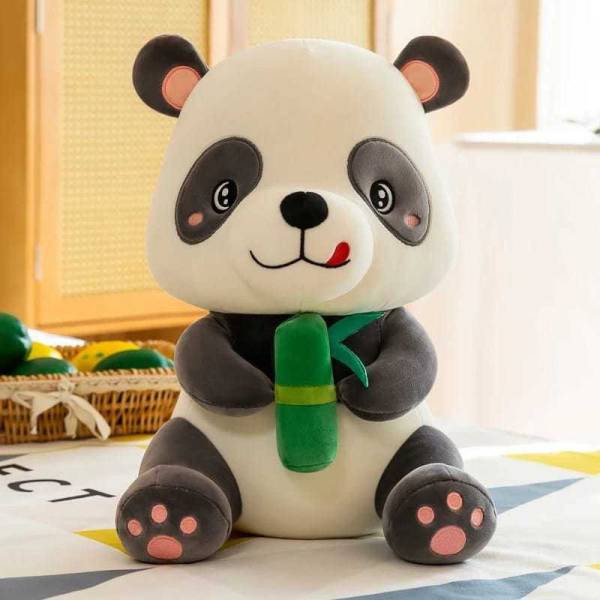 Teddy Daddy Panda with Bamboo Soft Toy - 1 single piece - 35 cm