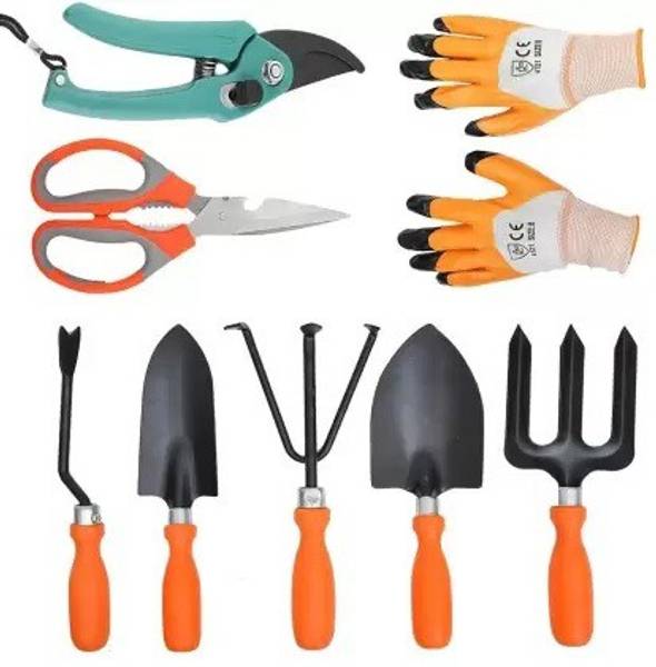Green India Gardening tool set heavy flower cutter ,orange gloves,scisoor,garden tool kit Garden Tool Kit