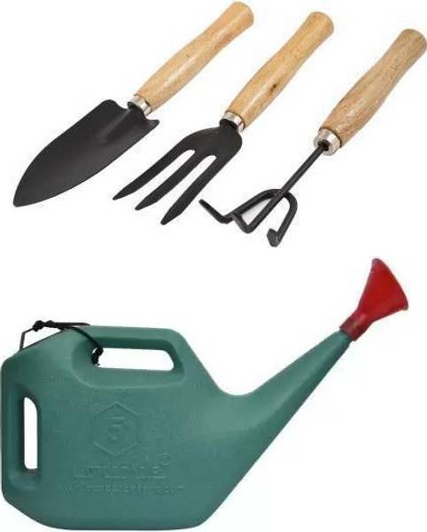 Green India 5 LTR Water can with Garden too set Garden Tool Kit