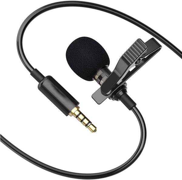 SURYAKUSH Portable Collar Clip Aux.iliary Omnidirectional Microphone Microphone