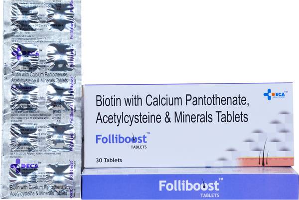 Folliboost | BIOTIN VITAMINS SUPPLIMENT TABLET 1*
