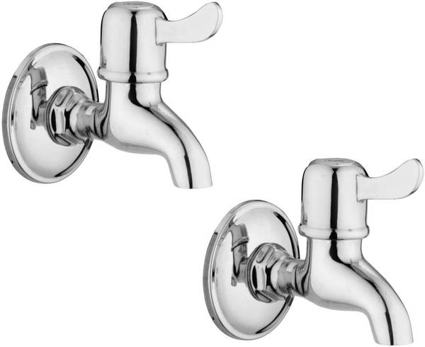 Oleanna Magic-OMCBC_set2 Magic Brass bib cock tap for bathroom water tap wall flange (Pack of 2) Bib Tap Faucet
