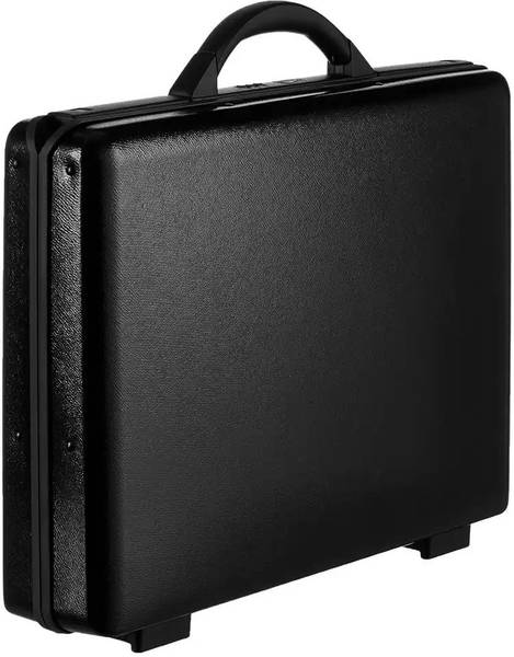 AMERICAN TOURISTER Voyager Plus Unisexual 9cm Black Slim Handcase with Number Lock Only Small Briefcase - For Men & Women