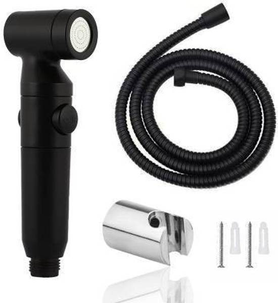 Avishi Toilet/washroom Hand Spray/Faucet Jet with SS-304 Grade 1.25 Meter and Wall Hook Faucet Set